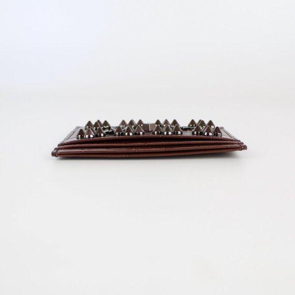 NWT Christian Louboutin Croc-Embossed Leather Card Holder - Picture 7 of 11